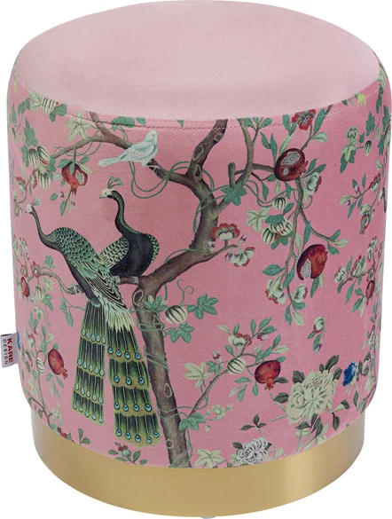 blush peacock stool